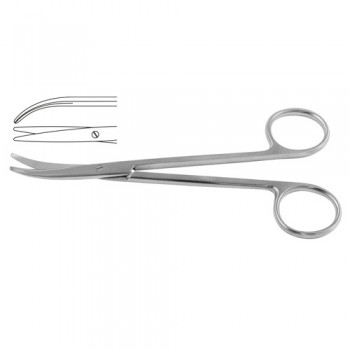 Fomon Nasal Scissor Curved Stainless Steel, 14 cm - 5 1/2"